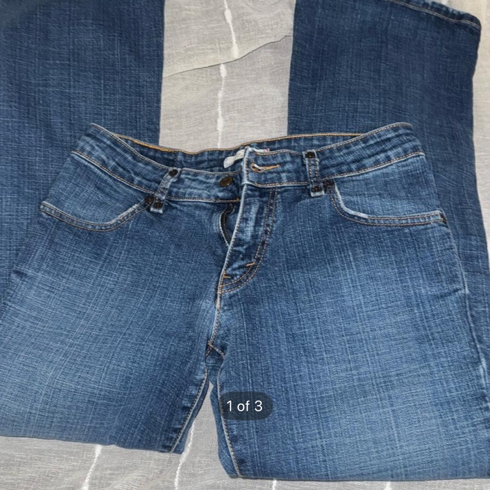 Levi's 537 Women's Low Rise Flare Wide Leg Blue Denim Jeans Size 6S